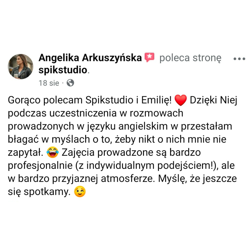 kurs-angielskiego-dla-doroslych-konwersacje-opinia-spikstudio