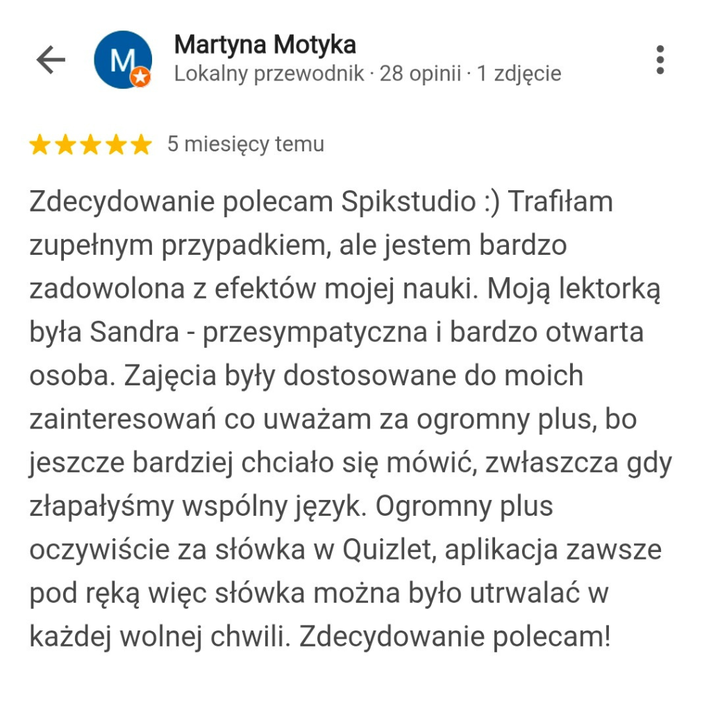 kurs-angielskiego-dla-doroslych-konwersacje-opinia-spikstudio