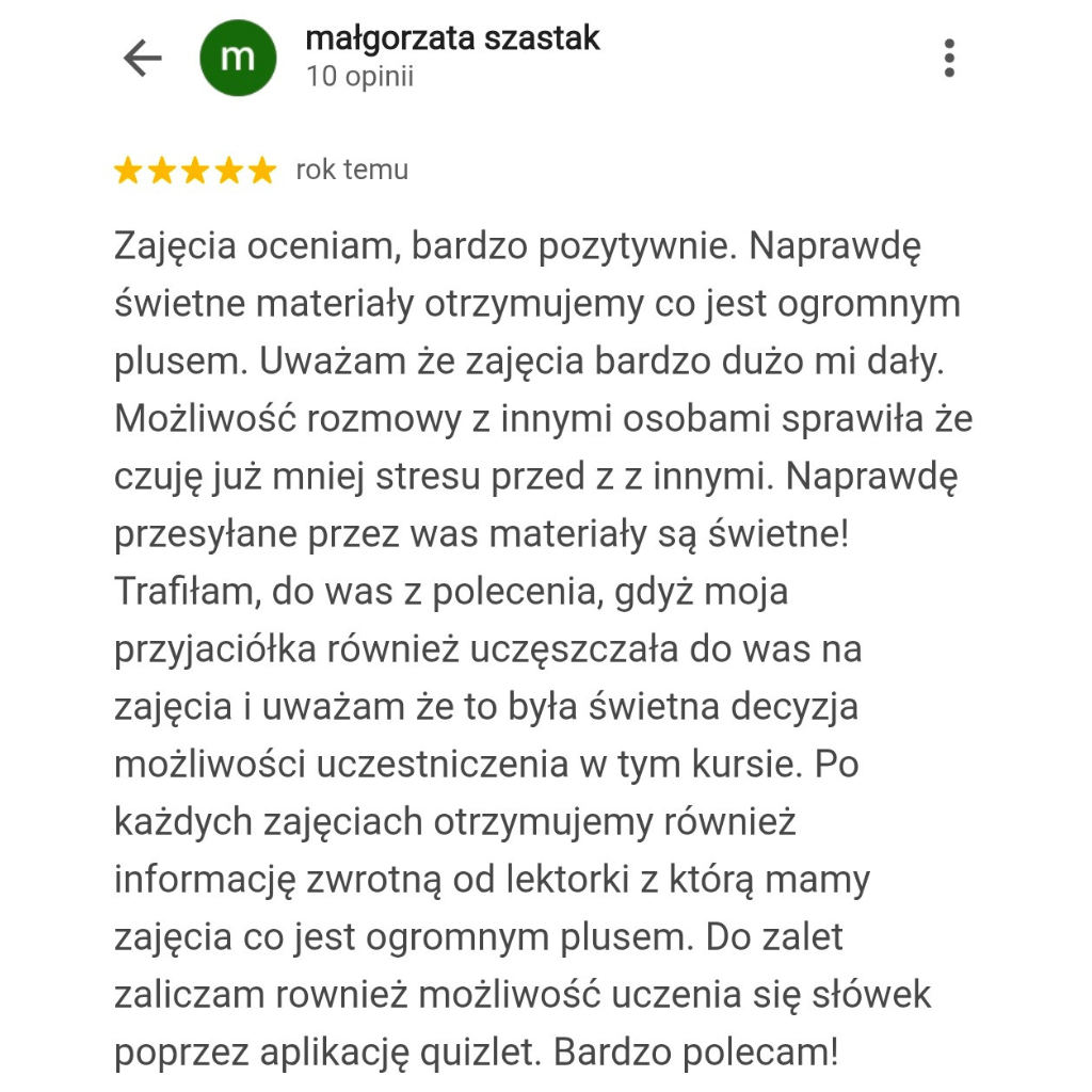 kurs-angielskiego-dla-doroslych-konwersacje-opinia-spikstudio